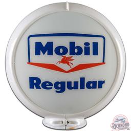Mobil Regular Gasoline 13.5" Gas Pump Globe Complete