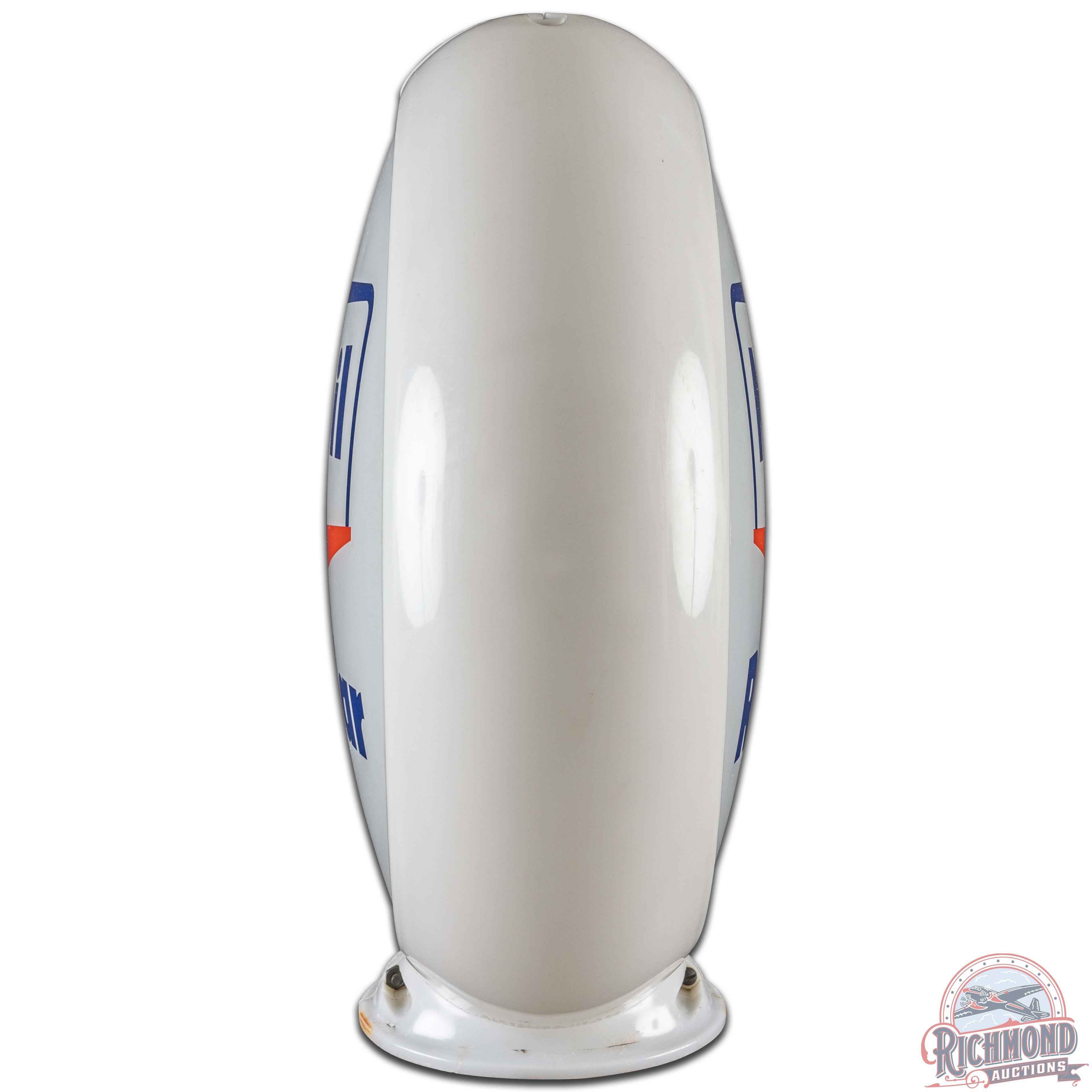 Mobil Regular Gasoline 13.5" Gas Pump Globe Complete