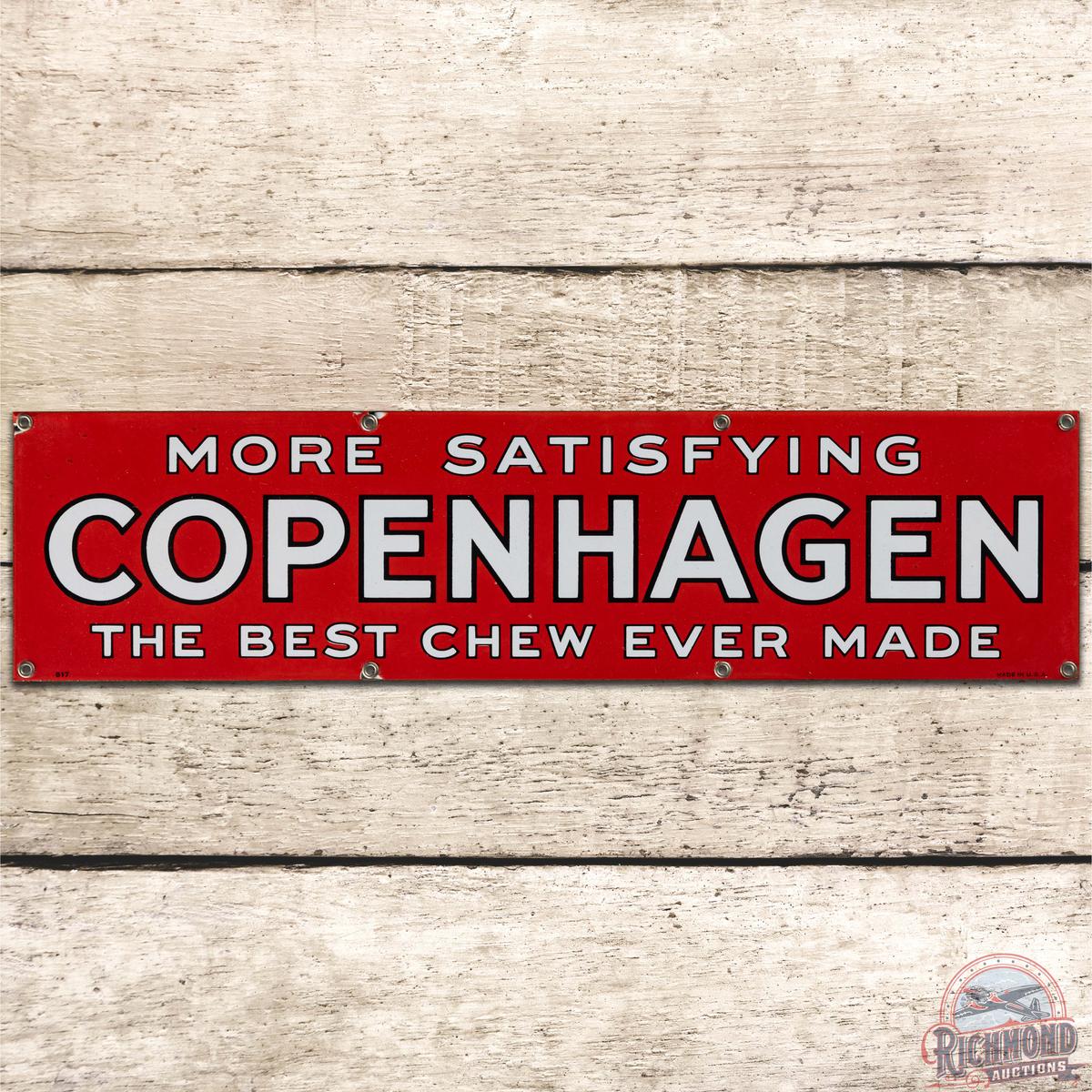 Copenhagen The Best Chew Ever Made SS Porcelain Sign
