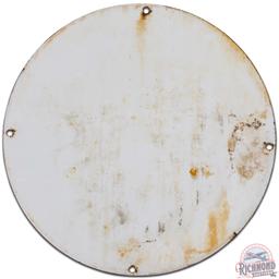 Gulf Diesel 2 SS Porcelain Gas Pump Plate Sign