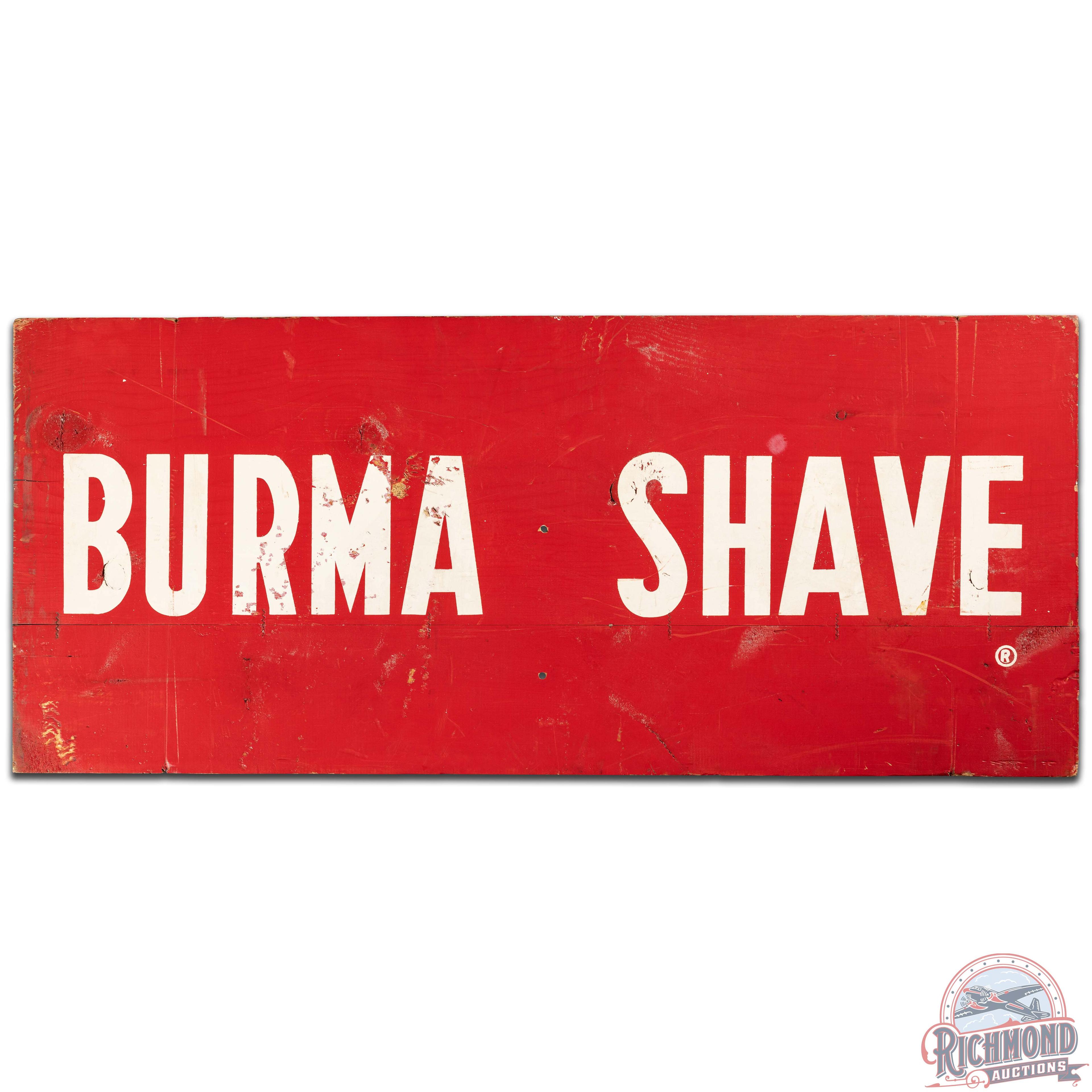 1960 NOS Burma Shave Double Sided Wooden Signs Group of 6 w/ Book