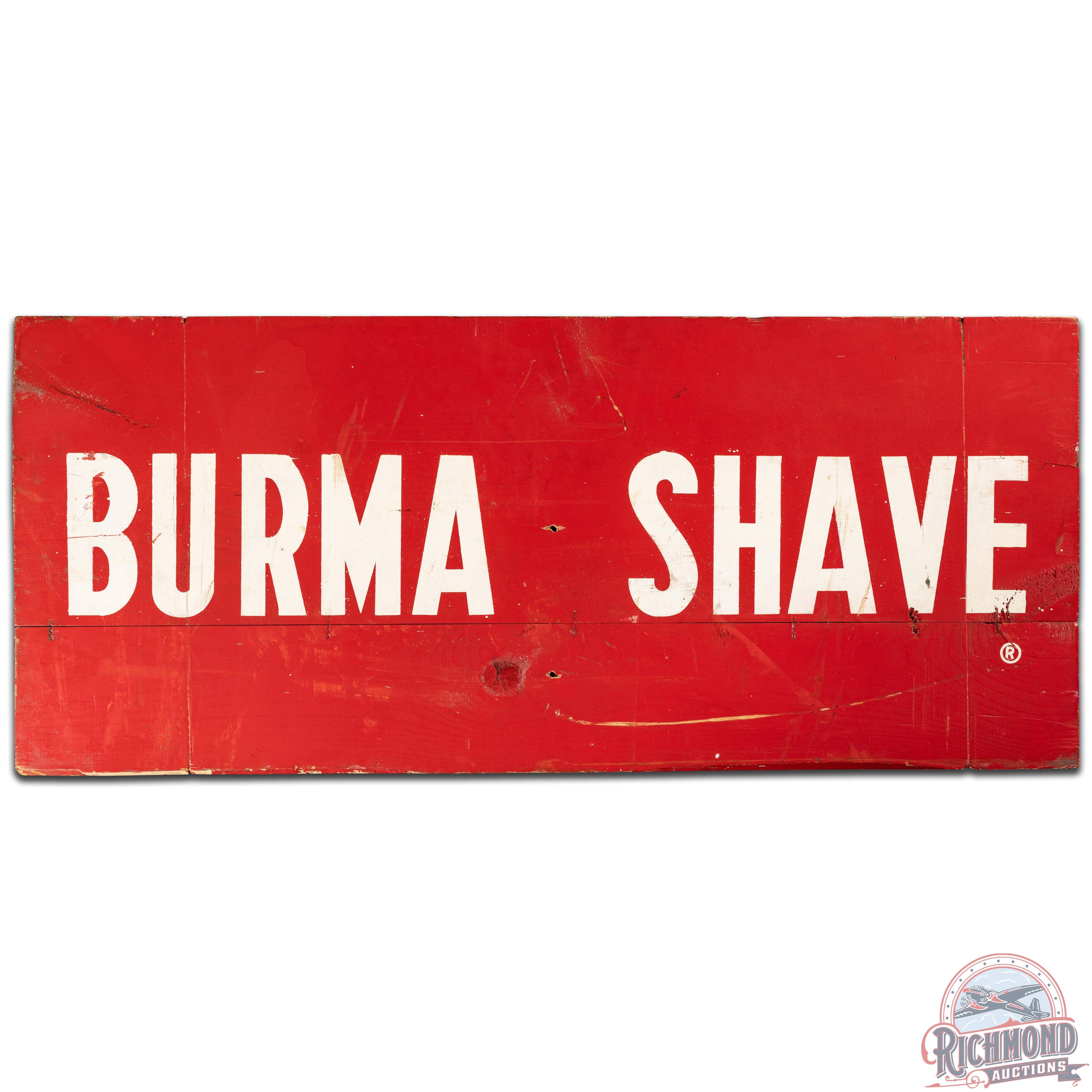 1960 NOS Burma Shave Double Sided Wooden Signs Group of 6 w/ Book