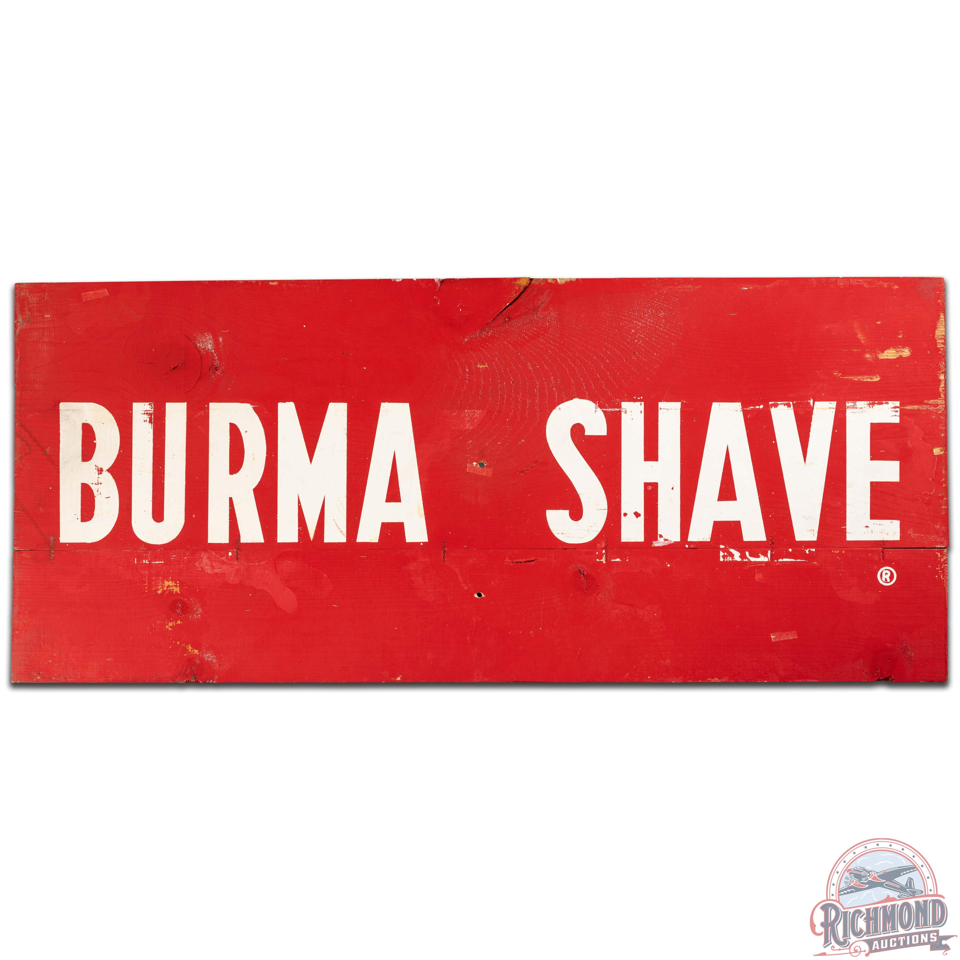 1960 NOS Burma Shave Double Sided Wooden Signs Group of 6 w/ Book