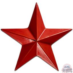 Texaco Gas Service Station Die Cut SS Porcelain Star Sign