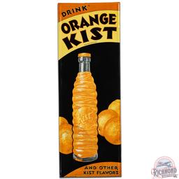 Drink Orange Kist Vertical Embossed SS Tin Sign w/ Bottle