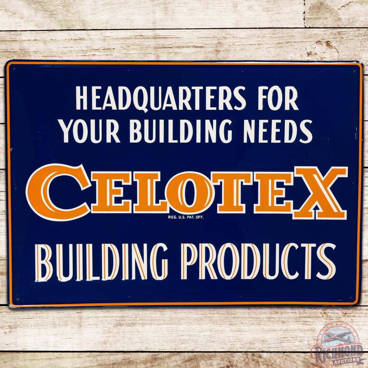 Celotex Building Products Embossed SS Tin Sign