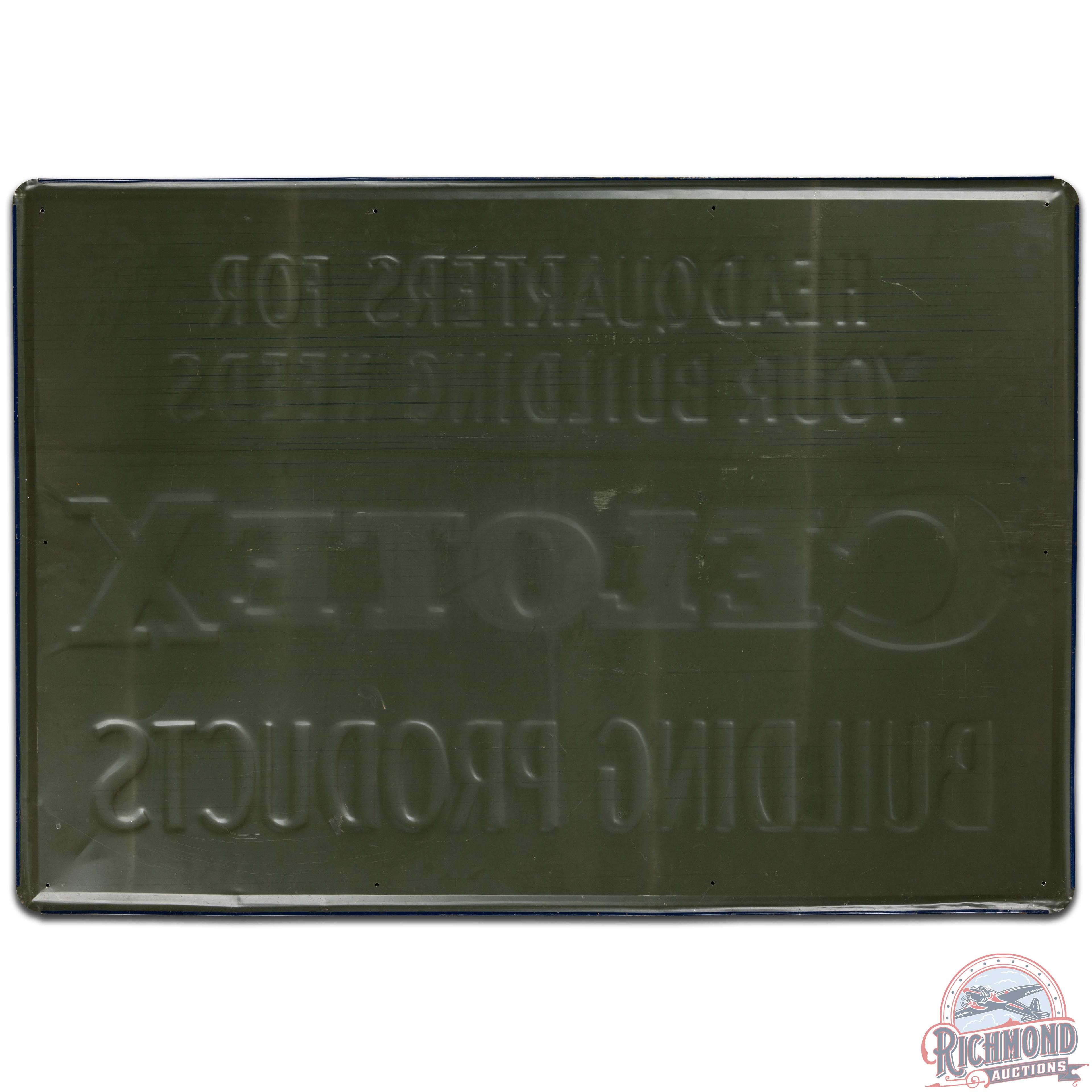 Celotex Building Products Embossed SS Tin Sign