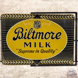 1962 Biltmore Dairy Milk "Supreme in Quality" DS Tin Spinner Sign