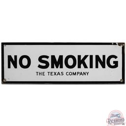 No Smoking The Texas Company Texaco SS Porcelain Sign