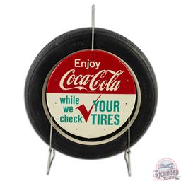 Enjoy Coca Cola While We Check Your Tires Multi-Piece Display Sign