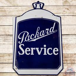 Packard Service Die Cut DS Porcelain Flange Sign