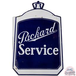 Packard Service Die Cut DS Porcelain Flange Sign