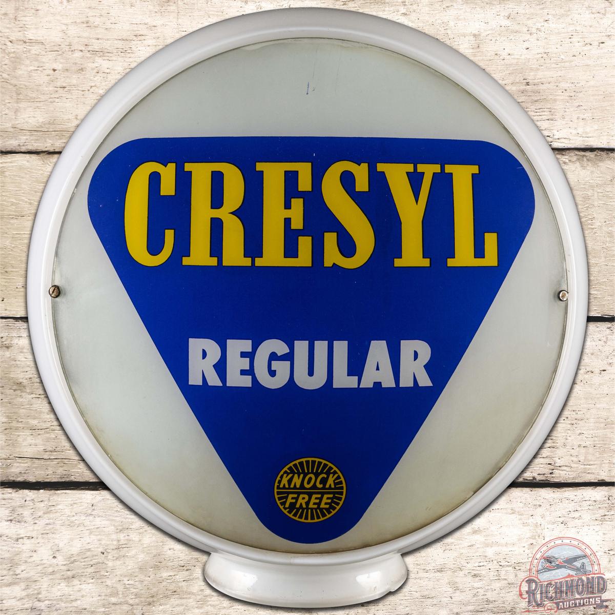 Cresyl Regular Gasoline 13.5" Gas Pump Globe Complete