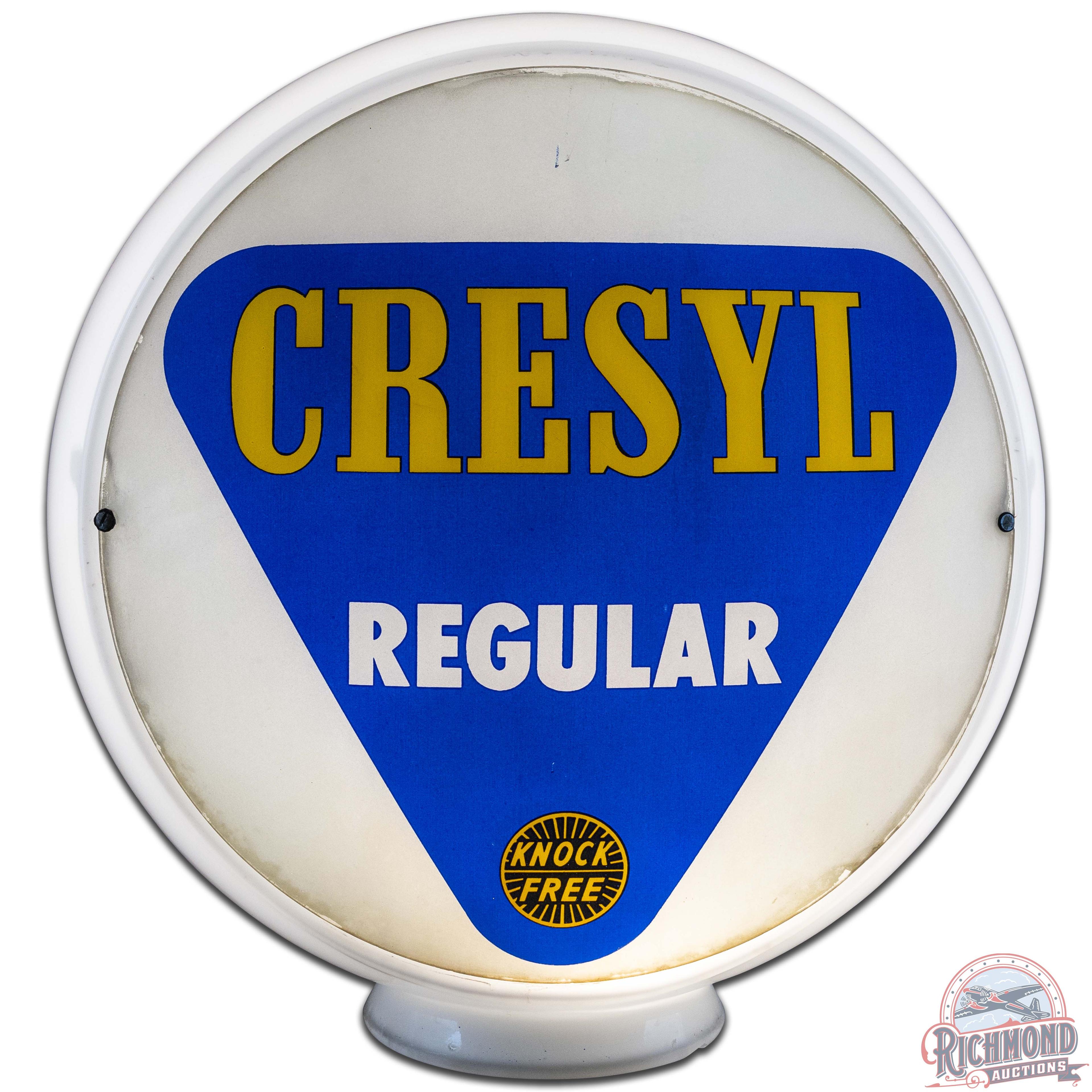 Cresyl Regular Gasoline 13.5" Gas Pump Globe Complete