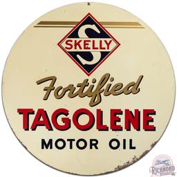 Skelly Tagolene Skelco Motor Oil 30" DS Tin Sign w/ Logo