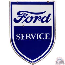 Early Ford Service DS Porcelain Shield Sign