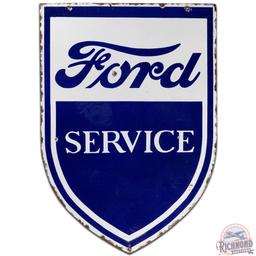 Early Ford Service DS Porcelain Shield Sign