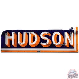 Rare Hudson Die Cut DS Porcelain Neon Sign