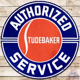 Studebaker Authorized Service 42" DS Porcelain Sign