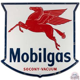 1949 Mobilgas 6' DS Porcelain ID Sign w/ Pegasus