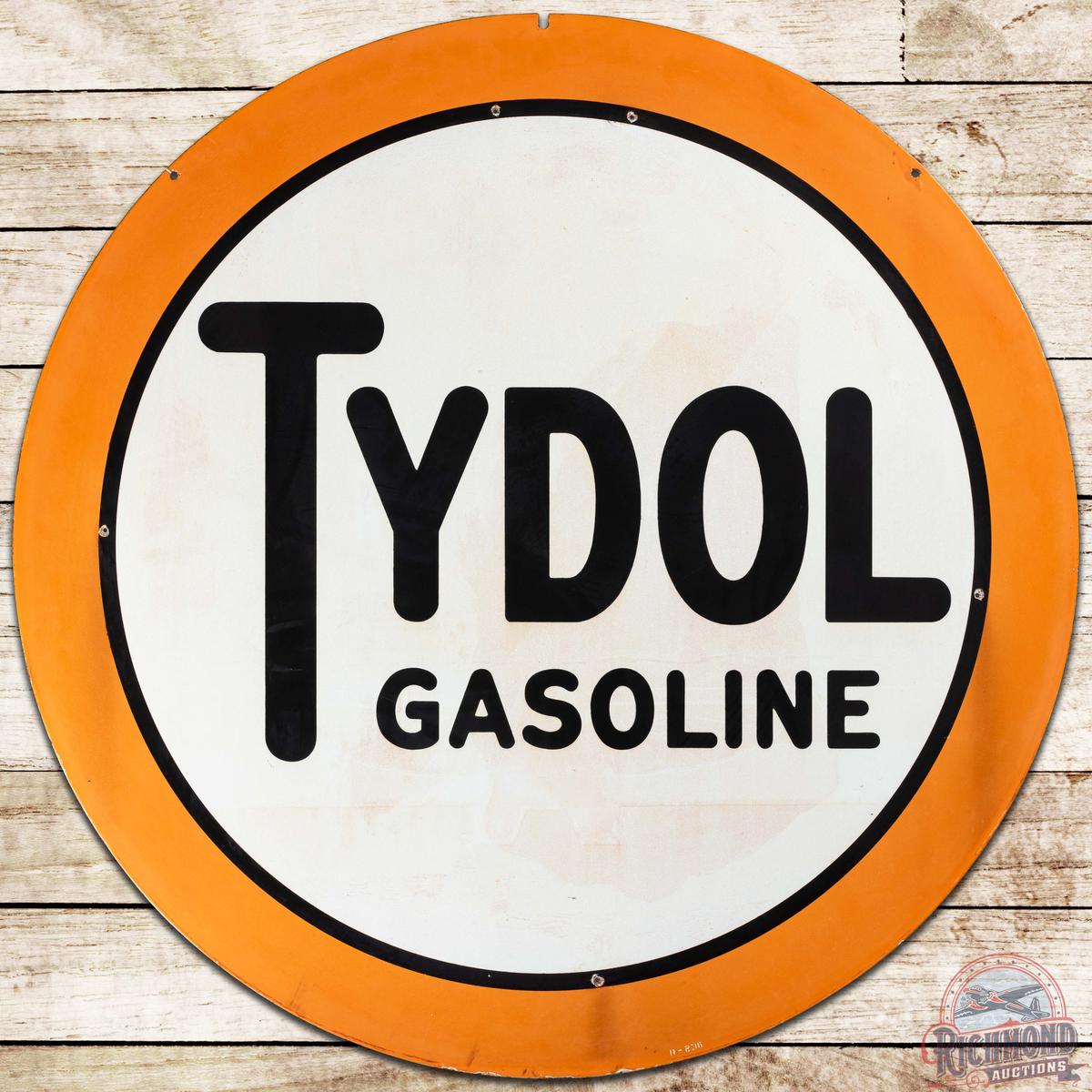Tydol Gasoline 48" DS Porcelain Sign