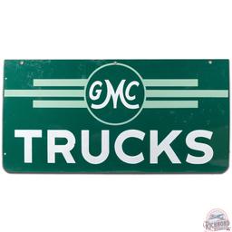 Scarce GMC Trucks 48" DS Porcelain Sign