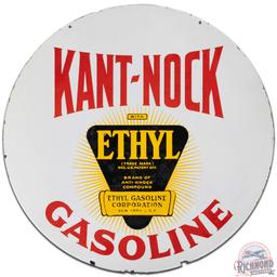Kant Nock Ethyl Gasoline 30" DS Porcelain Sign w/ Logo
