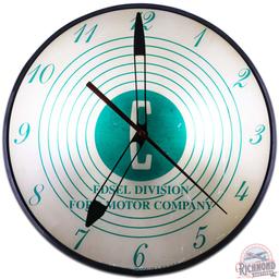 Rare Edsel Division Ford Motor Company 15" PAM Lighted Advertising Clock