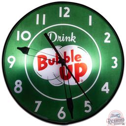 Drink Bubble Up 15" American Time Corp. Advertising Clock w/ Logo