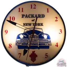 Packard of New York 15" Telechron Advertising Clock w/ Car