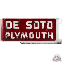 Desoto Plymouth 6' DS Porcelain Neon Sign