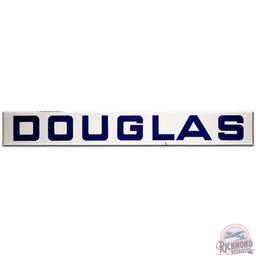 Douglas Gasoline Horizontal SS Porcelain Sign