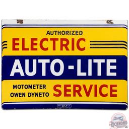 Authorized Electric Auto-Lite Service 36" DS Porcelain Sign