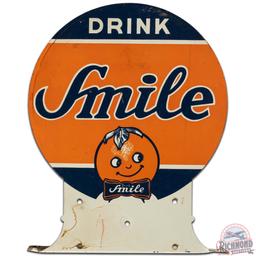 Drink Smile DS Tin Flange Sign w/ Orange Logo