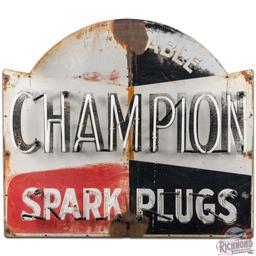 Dependable Champion Spark Plugs SS Tin Neon Sign