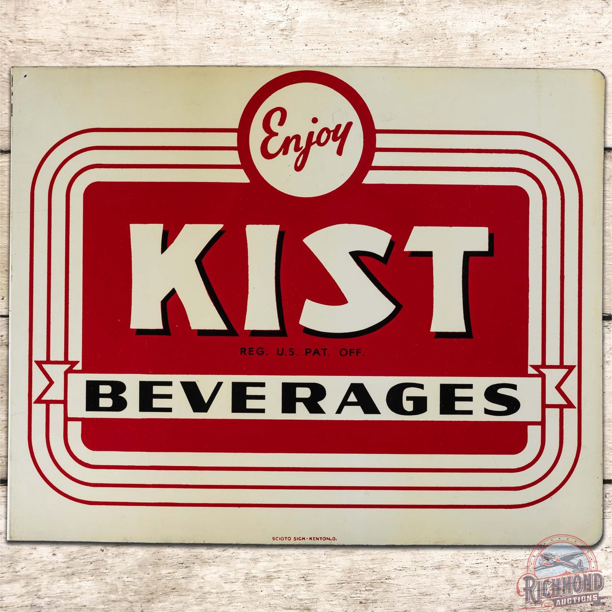 Enjoy Kist Beverages DS Tin Flange Sign