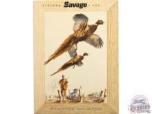 Savage Stevens & Fox Cardboard Shotguns And Rifles Display Pheasants