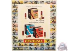 Federal "Wildfowl of North America" Cardboard Shot Shell Display Sign