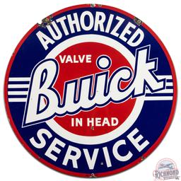 Authorized Buick Valve in Head Service 42" DS Porcelain Sign