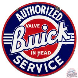 Authorized Buick Valve in Head Service 42" DS Porcelain Sign