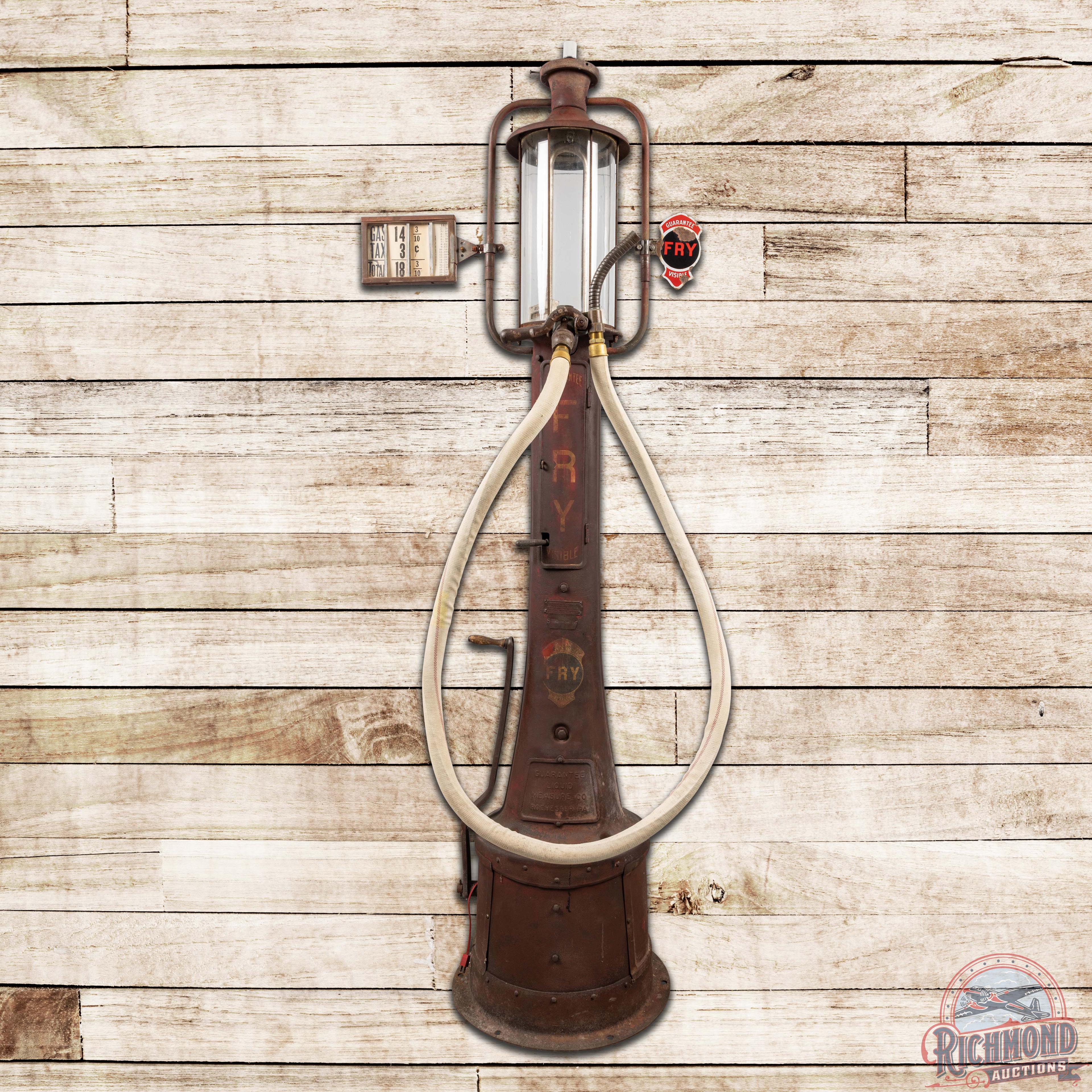 Fry Model 17 Five Gallon Visible Gas Pump
