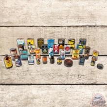 Lot of 32 Whiz Automotive Cans & Bottles