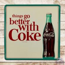 NOS 36" Things go better with Coke & Bottle Tin Sign