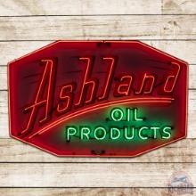 Ashland Oil Products Service Station 6' Single Sided Porcelain Neon Sign