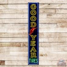 Goodyear Tires 8' Single Sided Porcelain Neon Sign w/ Wingfoot
