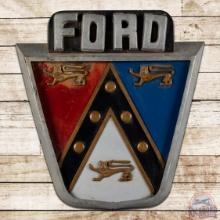 Scarce 1950s Ford Crest Multi-piece SS Metal Logo Sign