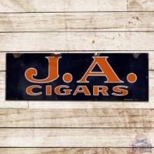 J.A. Cigars Horizontal Single Sided Porcelain Sign