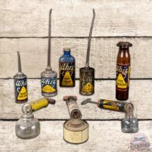 Group of 8 Whiz Oilers Sprayers & Bottles