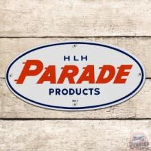 Outstanding Parade Products Gasoline Single Sided Porcelain Pump Plate Sign