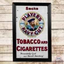 Smoke Player's Please Navy Cut "Tobacco and Cigarettes Single Sided Porcelain Sign w/ Large Sailor